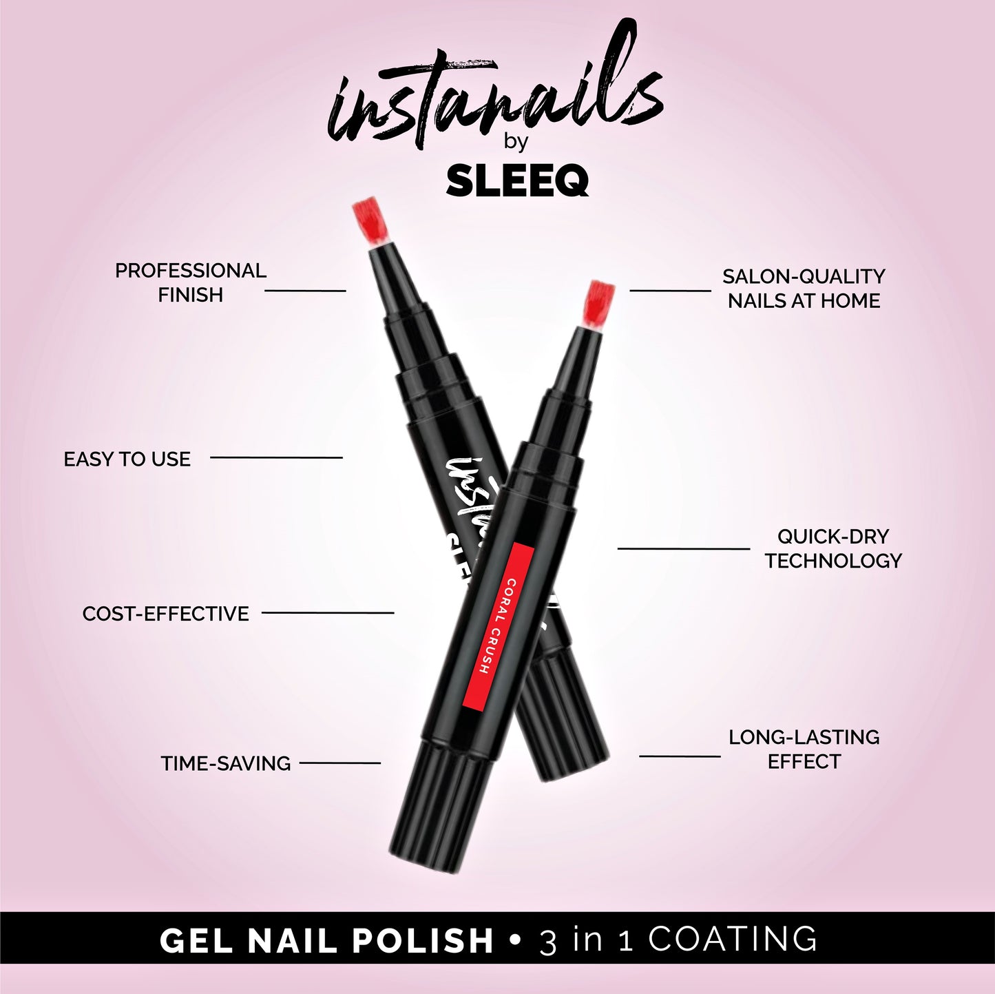 InstaNails – The Easiest Way to Do Your Nails - 8 Amazing Shades + LED Lamp