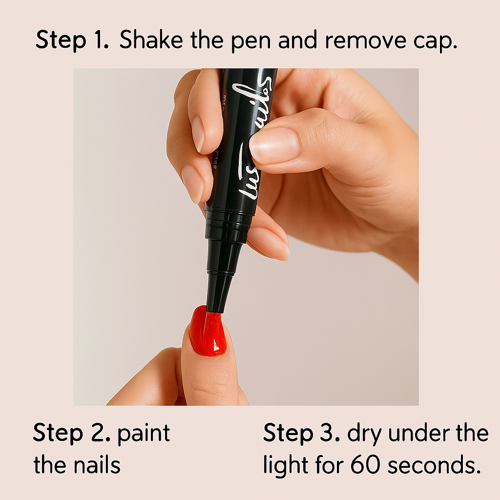 InstaNails™ – Nail Polish Pen - 5 Colors Per Set