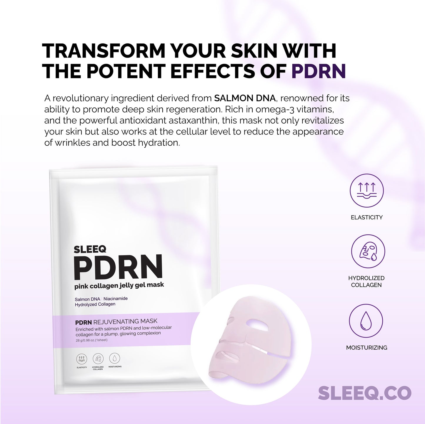PDRN Pink Collagen Gel Mask (Salmon DNA)